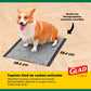 Glad for Pets Puppy Training Pads, 23"x23", Black Charcoal, Leak-Proof, Odor Neutralizing, 100 Ct