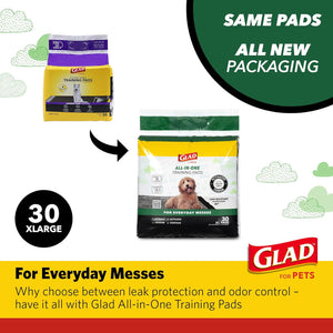 Glad Extra Large Charcoal Dog Training Pads Jumbo Pee Pads for Puppies Cats and Dogs 30 Count
