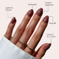 Glamnetic Glamnetic Press On Nails - Fall Mauve | Opaque Muted Blush Mauve Short Oval False Nails, Reusable Stick On Fake Nails With Glue | Salon Quality | 15 Sizes - 30 Nail Kit