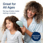 Crave Naturals Glide Thru Detangling Brush By Crave Naturals - Tangle-Free Hairbrush For Curly And Straight Hair - Gentle Detangler For Kids, Teens, And Adults - Wet And Dry Hair Care - Travel-Friendly, Turquoise