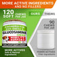 Dog Joint Supplements 120 Chicken Flavor Chews with Glucosamine Omega 3 Chondroitin MSM for Mobility Relief