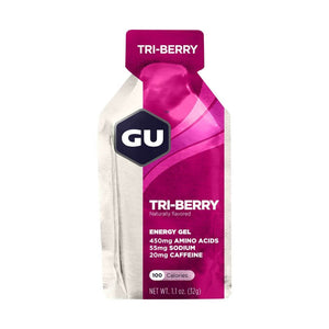 GU Tri-Berry Energy Gel (Pack Of 8) 32g Each