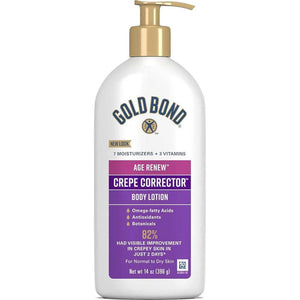 Gold Bond Gold Bond Age Renew Crepe Corrector Body And Face Lotion, Replenishing And Smoothing Formula, 14 Oz., Packaging May Vary