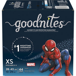 GoodNites Goodnites Bedwetting Underwear For Boys, XS, 44 Ct, 4.8 Pound,