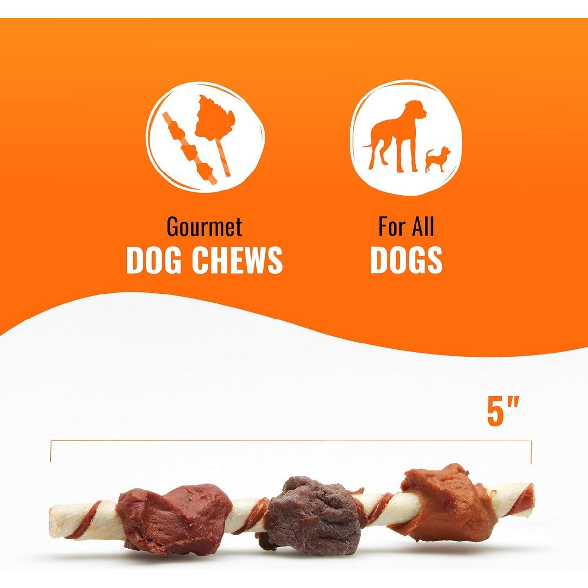 Good'N'Fun Triple Flavored Rawhide Kabobs For Dogs,Does not Apply