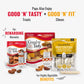 Good 'n' Fun Triple Flavor Rolls for Large Dogs 6 Count Long Lasting Chews with Beef Hide Chicken and Pork Flavor