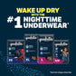 GoodNites Goodnites Boys' Bedwetting Underwear, Size S/M (43-68 Lbs), 99 Ct (3 Packs Of 33), Packaging May Vary