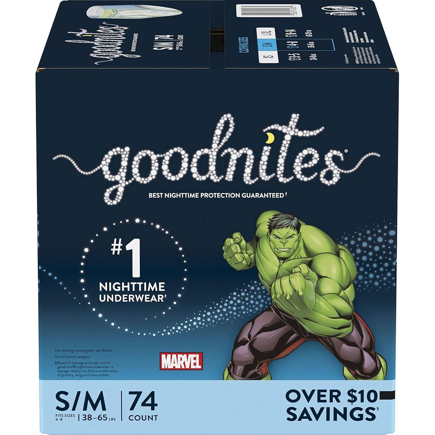Goodnites Goodnites Bedwetting Underwear For Boys, S/m, 74 Ct, Size 4-Boy, 74 Count,