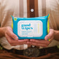 Goodwipes Flushable Butt Wipes, Made with Vitamin E & Aloe, Soft & Gentle, Septic & Sewer Safe, 60 Count, Pack of 8 (Shea Coco)