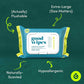 goodwipes Goodwipes Flushable Butt Wipes - Vitamin E And Aloe - Soft And Gentle Wet Wipe Dispenser, Septic And Sewer Safe - Largest Adult Toilet Towelettes - Shea-Coco, 180 Count (3 Packs) + 3 Individually Wrapped