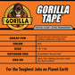 Gorilla Crystal Clear Repair Duct Tape, 1.88 X 18 Yd, Clear, (Pack Of 1),