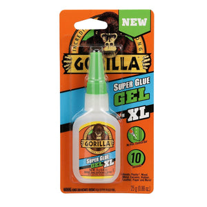 Gorilla Super Glue Gel XL, 25 Gram, Clear, (Pack Of 6),