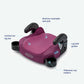 Graco TurboBooster 2.0 Backless Booster Car Seat, Trisha, Easy To Clean With Halfway Cup Holders,
