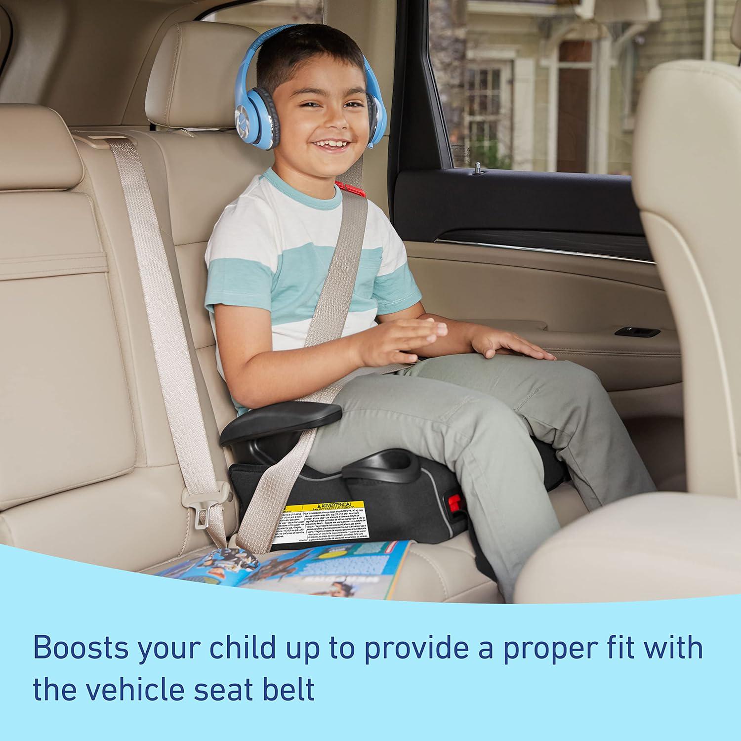 Graco TurboBooster LX Backless Booster With Affix Latch | Backless Booster Seat For Big Kids Transitioning To Vehicle Seat Belt (Rio),
