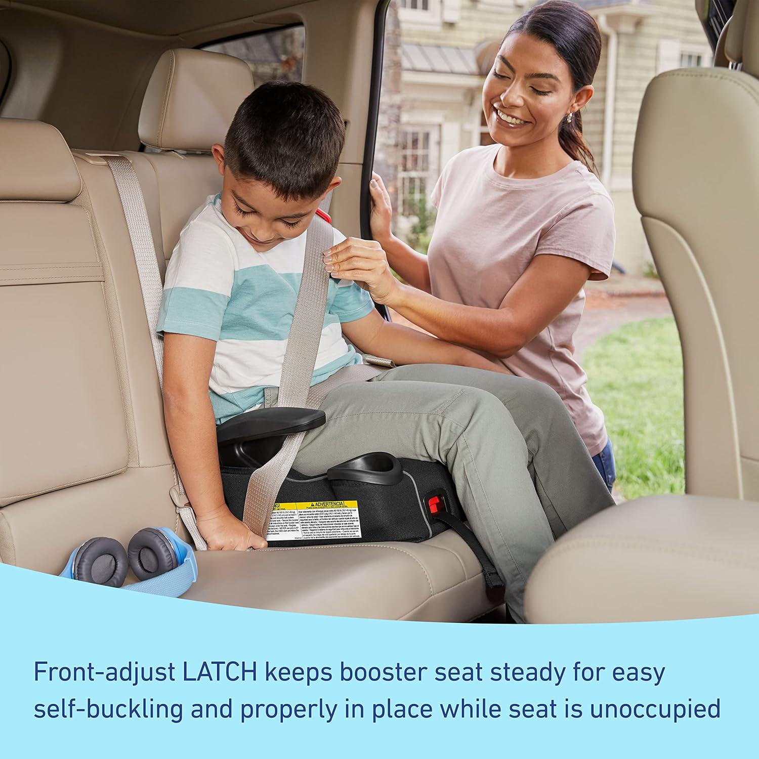 Graco TurboBooster LX Backless Booster With Affix Latch | Backless Booster Seat For Big Kids Transitioning To Vehicle Seat Belt (Rio),