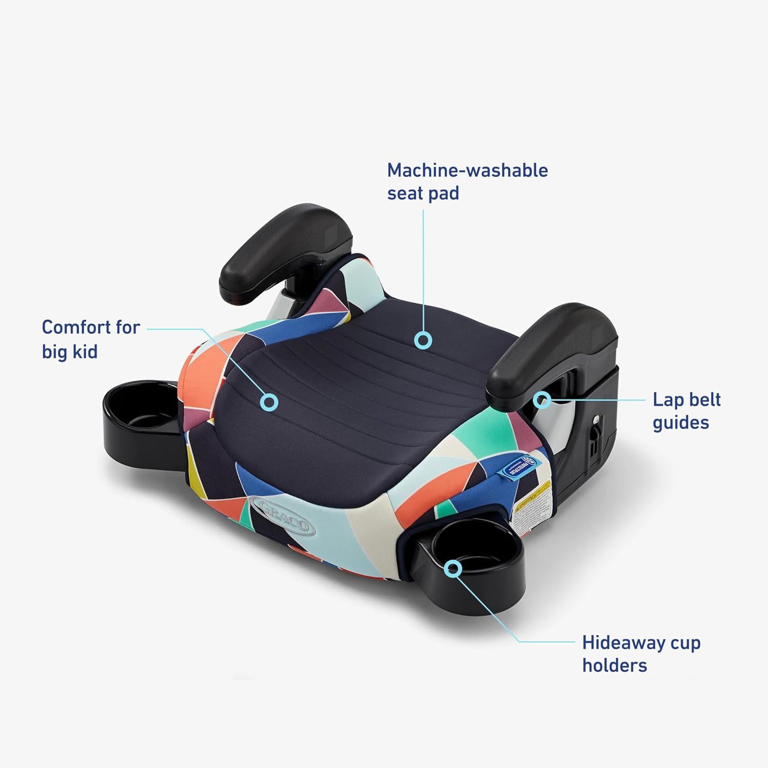 Graco Turbobooster 2.0 Backless Booster Seat, Geo Pop,