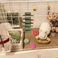 GRDDAEF Bunny Chew Toys 20 Pack for Small Pets Includes Apple Wood Grass Timothy Sticks Hamster Guinea Pig Treats