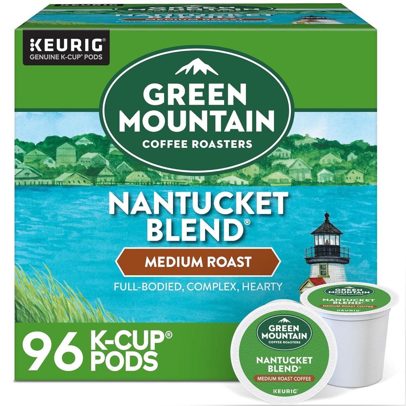 Green Mountain Coffee Roasters Nantucket Blend, Keurig Single Serve K-Cup Pods, Medium Roast Coffee, 96 Count
