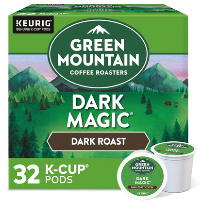 Green Mountain Coffee Roasters Dark Magic Keurig K-Cup Pods, Dark Roast, 32 Count, Bold & Robust Coffee