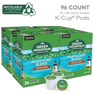 Green Mountain Coffee Roasters Nantucket Blend, Keurig Single Serve K-Cup Pods, Medium Roast Coffee, 96 Count