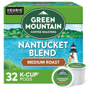 Green Mountain Coffee Roasters Nantucket Blend, Single Serve K-Cup Pods, Medium Roast, 32 Count