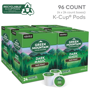 Green Mountain Coffee Roasters Dark Magic Coffee, Keurig Single-Serve K-Cup Pods, Dark Roast, 96 Count, Bold & Rich Flavor