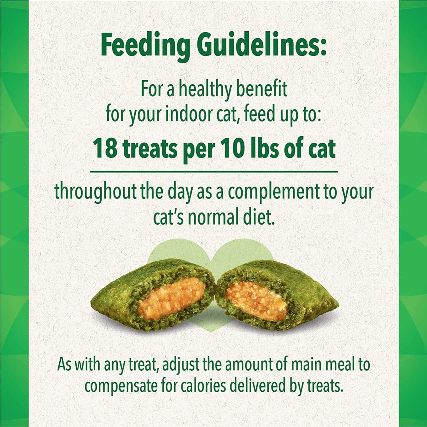 Greenies American Distribution And Mfg 10140G Feline Smartbites Cat Treats, Tuna, Hairball Control, 2.1-oz. - Quantity 1212,