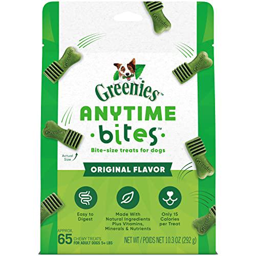 Greenies Anytime Bites Dog Treats 10.3 oz Original Flavor Soft Chews for Daily Rewards