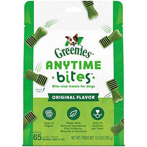 Greenies Anytime Bites Dog Treats 10.3 oz Original Flavor Soft Chews for Daily Rewards