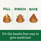 Greenies Feline Pill Pockets For Cats Natural Soft Cat Treats, Salmon Flavor, 3 Oz. Pouch (85 Treats),