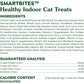 Greenies Smartbites Indoor Cat Treats 16 oz Tub Tuna Flavor with Fiber Support for Hairball Control