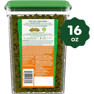 Greenies Feline Smartbites Chicken Flavor Healthy Indoor Cat Treats 16 oz Tub