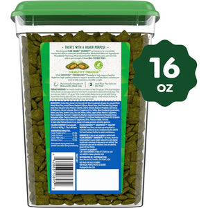 Greenies Smartbites Indoor Cat Treats 16 oz Tub Tuna Flavor with Fiber Support for Hairball Control