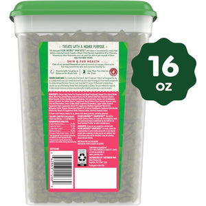 Greenies Feline SmartBites Salmon Flavor Cat Treats for Skin and Fur Health 16 oz Tub