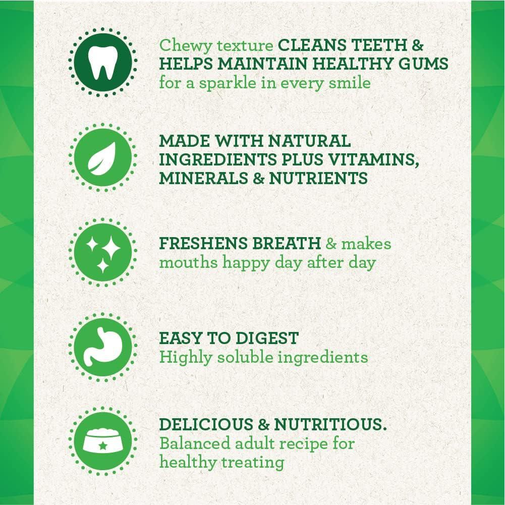 Greenies Original Petite Natural Dental Care Dog Treats, 36 Oz. Pack (60 Treats),