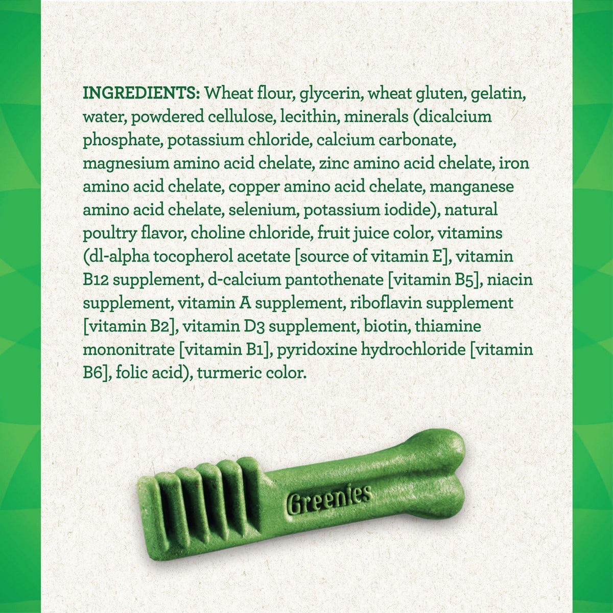 Greenies Original Petite Natural Dental Care Dog Treats, 3 Oz. Pack (5 Treats),