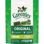 Greenies Original Teenie Natural Dental Care Dog Treats, 3 Oz. Pouch (11 Treats),