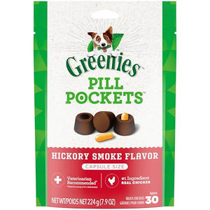 Greenies Pill Pockets for Dogs Large Hickory Smoke Soft Treats 30 Count 7.9 oz Pouch
