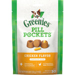 Greenies Pill Pockets For Dogs Capsule Size Natural Soft Dog Treats, Chicken Flavor, (6) 7.9 Oz. Packs (180 Treats),