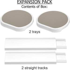 Greige - Expansion Pack - 2 Straight Tracks And 2 Trays. Does Not Work Without The Lazy Susan Revolution Full Set (Sold Separately).,860011982951