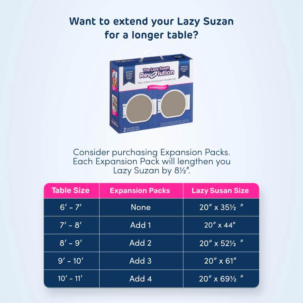 Greige - Expansion Pack - 2 Straight Tracks And 2 Trays. Does Not Work Without The Lazy Susan Revolution Full Set (Sold Separately).,860011982951