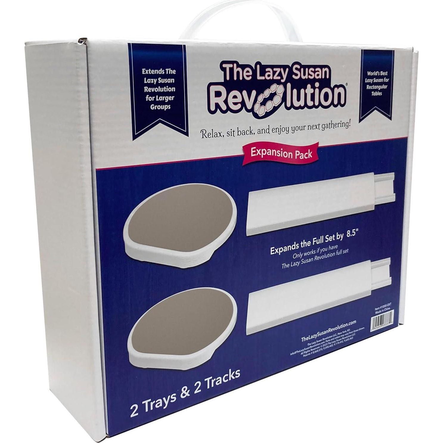 Greige - Expansion Pack - 2 Straight Tracks And 2 Trays. Does Not Work Without The Lazy Susan Revolution Full Set (Sold Separately).,860011982951