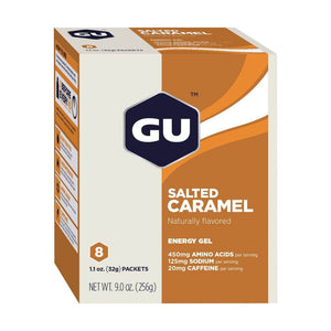 GU Salted Caramel Energy Gel (Pack Of 8) 32g Each