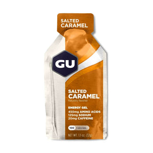 GU Salted Caramel Energy Gel (Pack Of 8) 32g Each