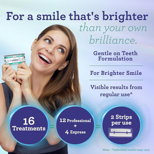 GuruNanda GuruNanda Teeth Whitening Strips - 16-Day Treatment With Non-Slip, Dry Strip Technology - Whitening Designed With Care For A Brighter Smile