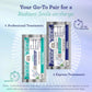 GuruNanda Teeth Whitening Strips, 7-Day Treatment, Non-Slip Dry Strip Technology, Brighter Smile, Lemon-Lavender Flavor