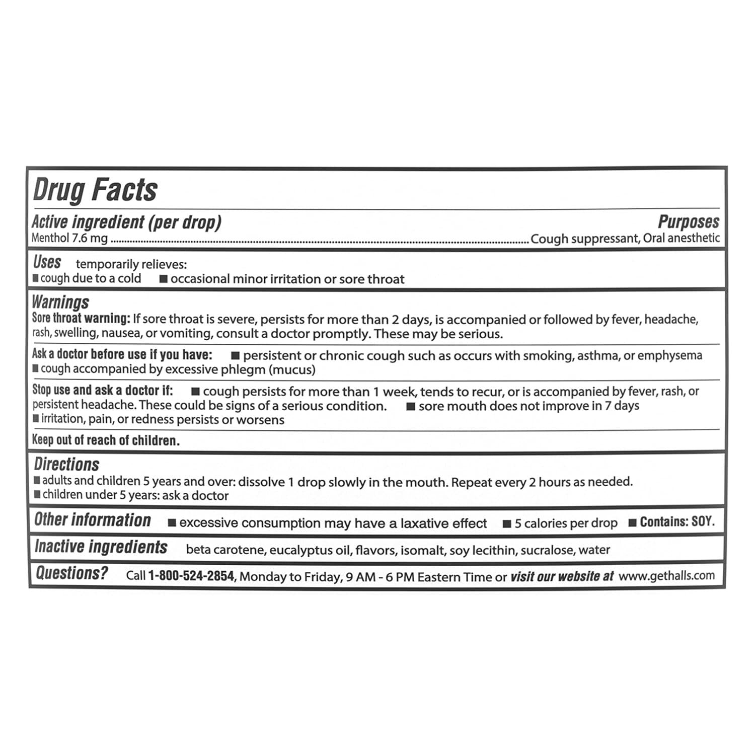 HALLS Relief Honey Lemon Sugar Free Cough Drops, Value Pack, 180 Drops,