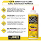 HARRIS Boric Acid Roach And Silverfish Killer Powder W/Lure For Insects (16oz),732233472360