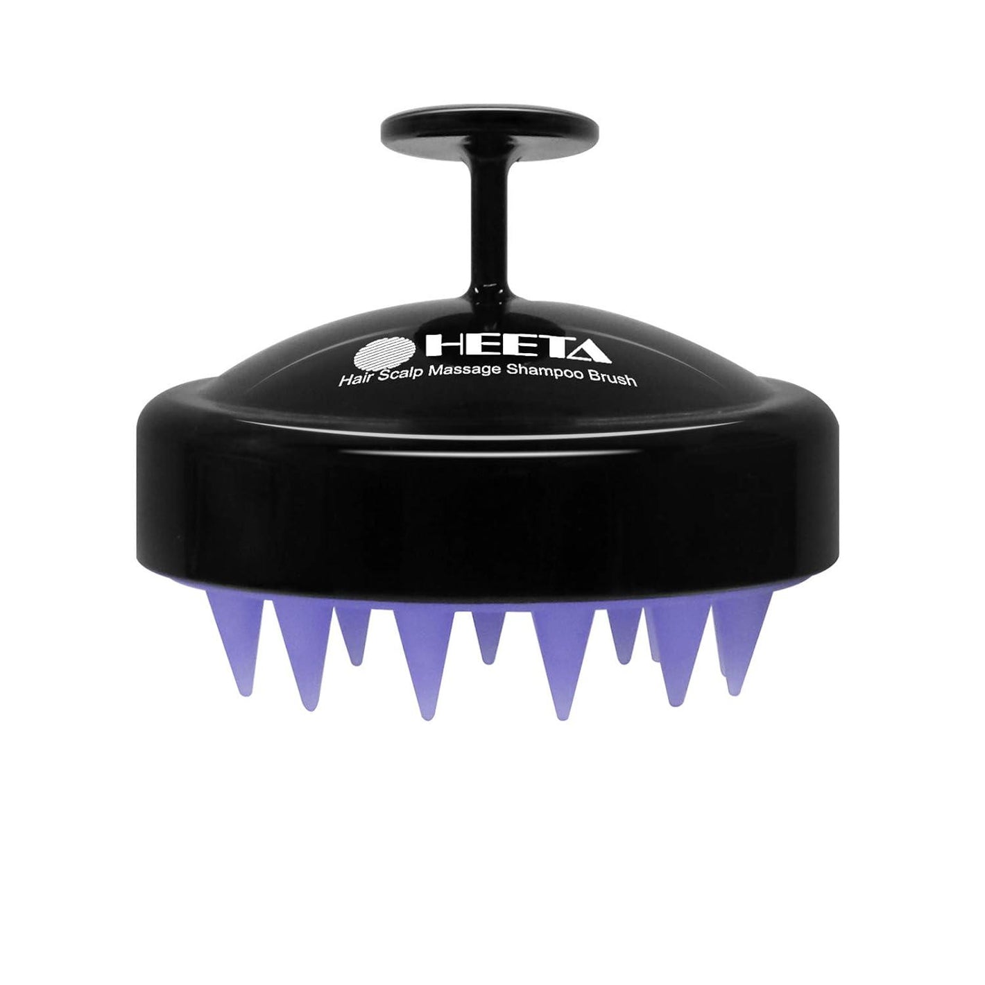 HEETA HEETA Shampoo Scalp Brush Massager Hair Growth, Scalp Scrubber With Soft Silicone Bristles For Hair Growth And Dandruff Removal, Hair Brush For Scalp Exfoliator, Black