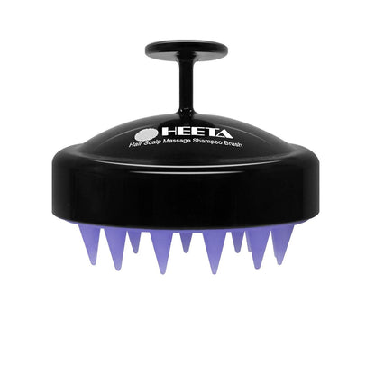 HEETA HEETA Shampoo Scalp Brush Massager Hair Growth, Scalp Scrubber With Soft Silicone Bristles For Hair Growth And Dandruff Removal, Hair Brush For Scalp Exfoliator, Black